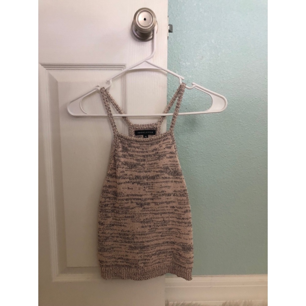 Cropped sweater tank top